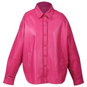 Chaqueta de piel de oveja extragrande Mia para mujer