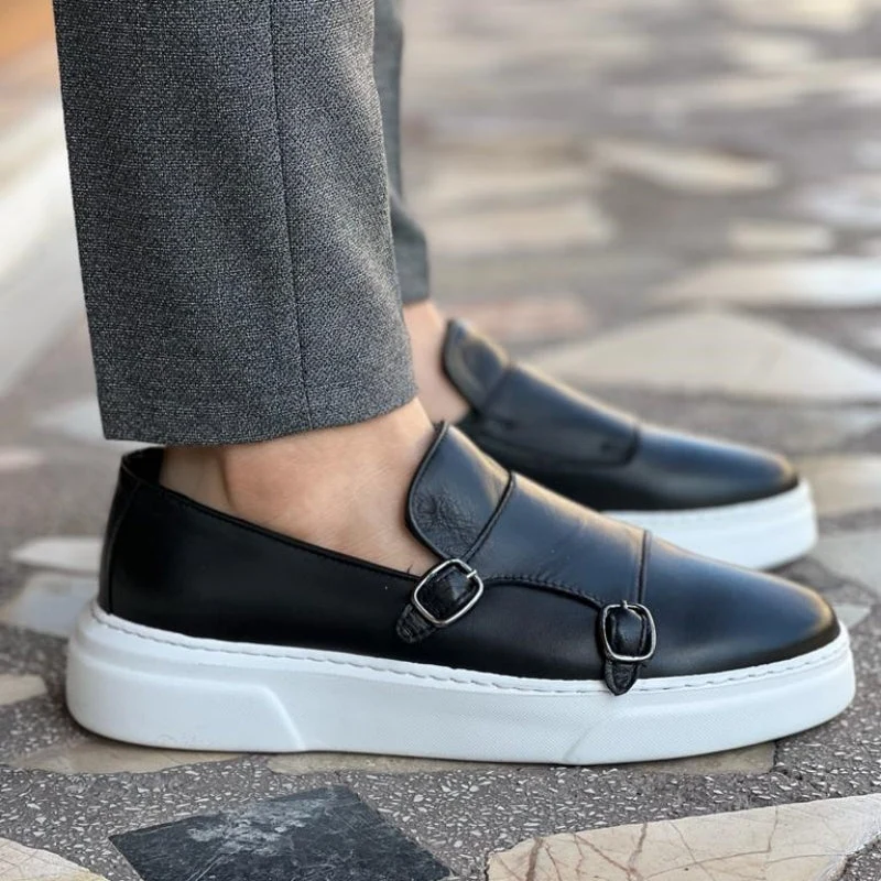 Mocasines de piel sin cordones - Imagen 6