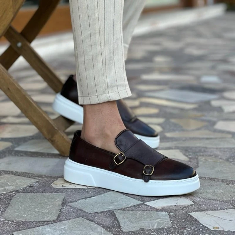 Mocasines de piel sin cordones - Imagen 4