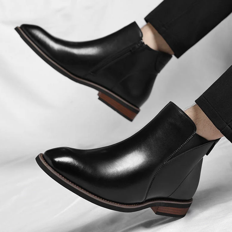 Elegantes botines Chelsea de piel - Imagen 9