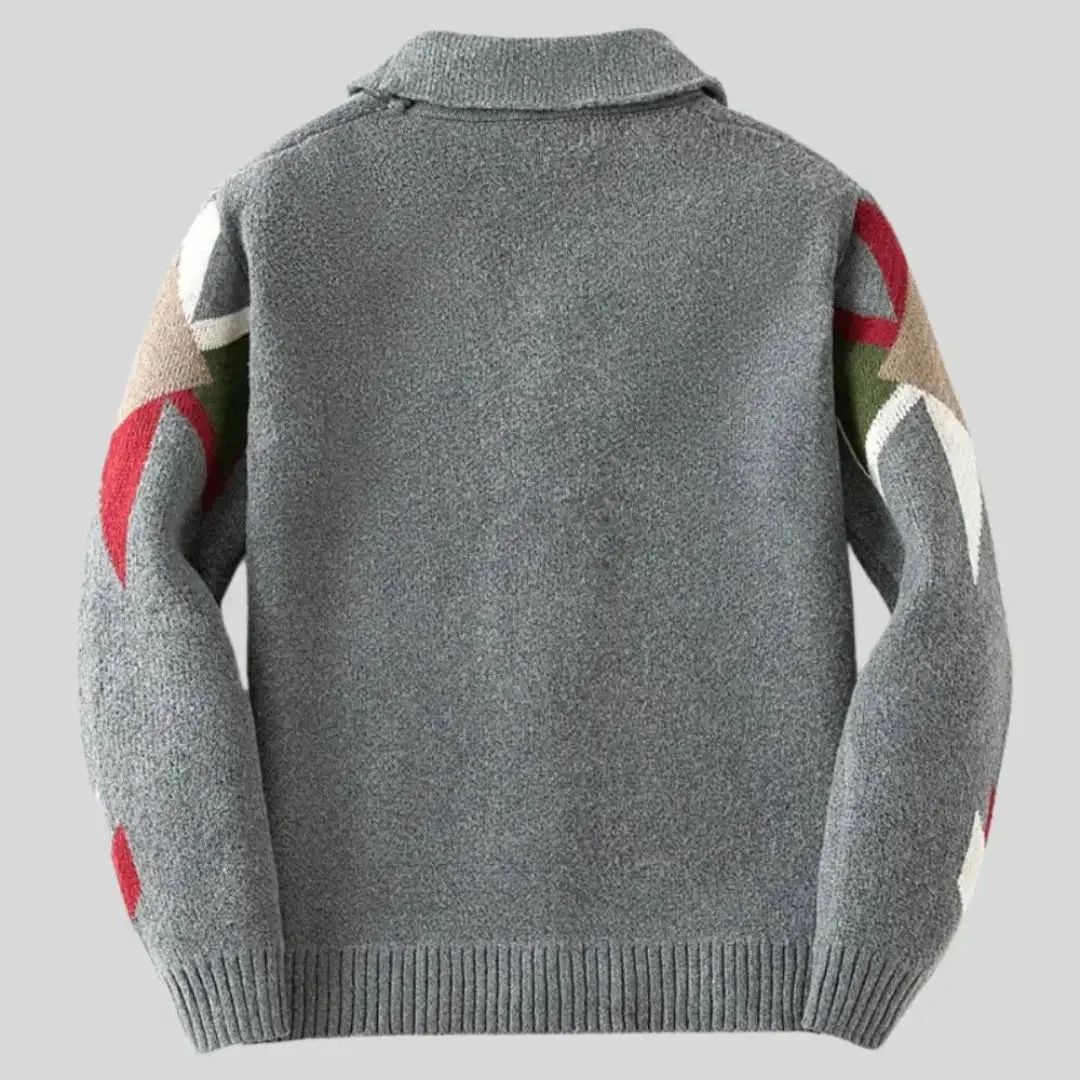 Cárdigan de lana con diseño jacquard - Imagen 7