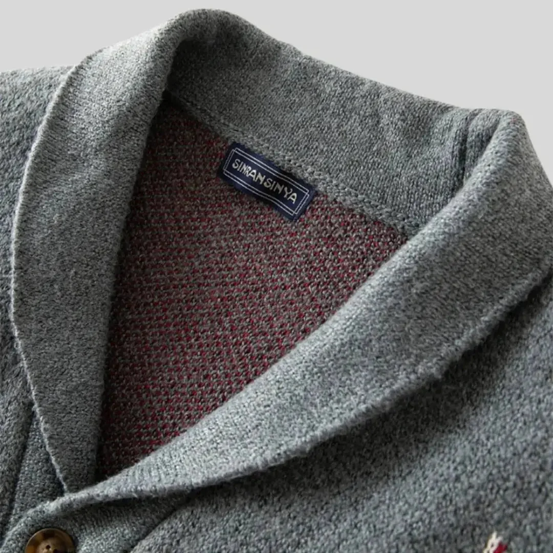 Cárdigan de lana con diseño jacquard - Imagen 8