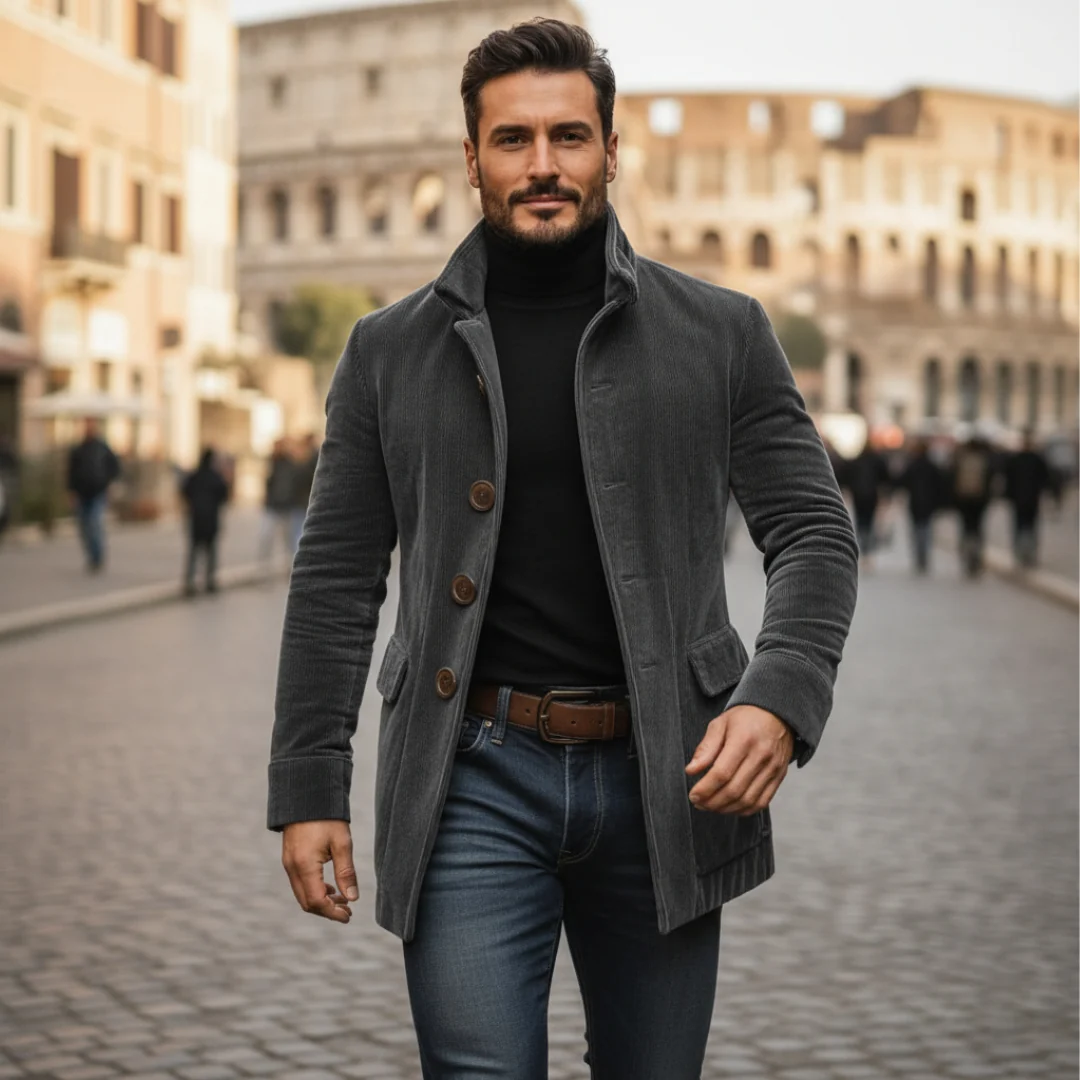Elegante chaqueta de pana - Imagen 3