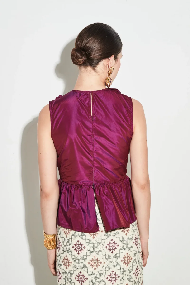 Camisa Caneil Burdeos PANAMBI - Imagen 4