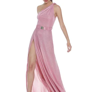 Vestido lurex abertura RELISH