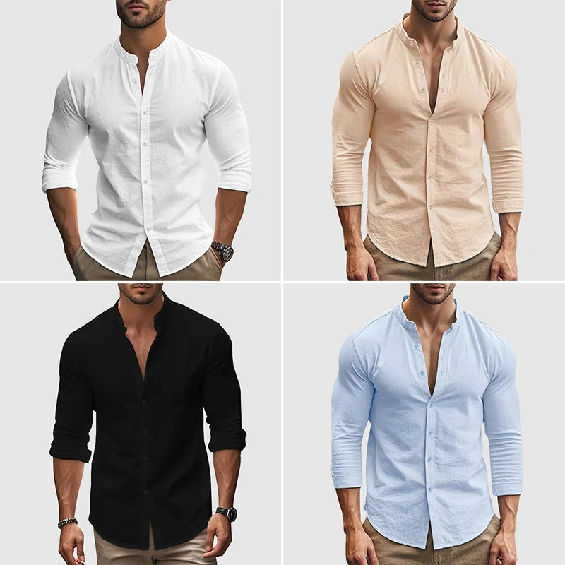 Camisa de lino transpirable - Imagen 7