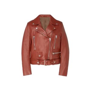 Chaqueta de cuero auténtico a la moda