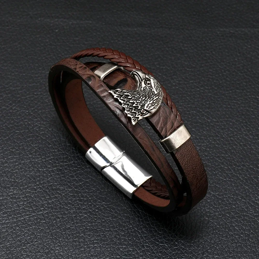 Pulsera de cuero para hombre con símbolo musical - Imagen 6