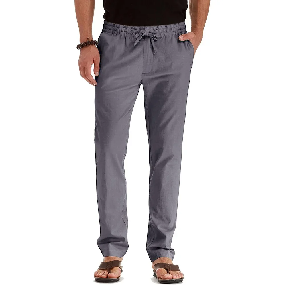 Pantalones de algodón y lino - Imagen 5