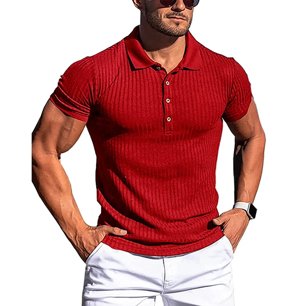 Elegante camiseta polo a rayas - Imagen 7
