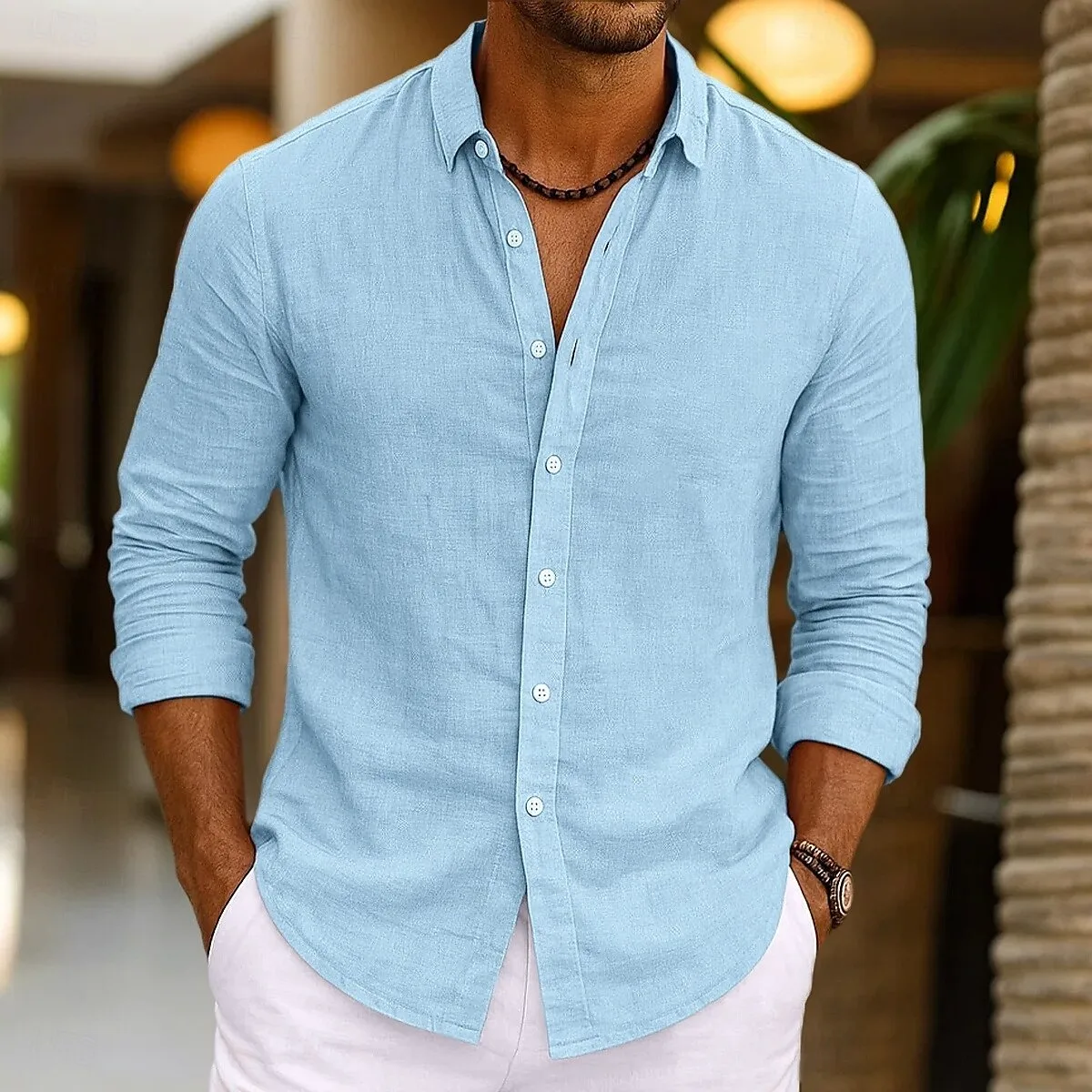 Camisa elegante de algodón - Imagen 3