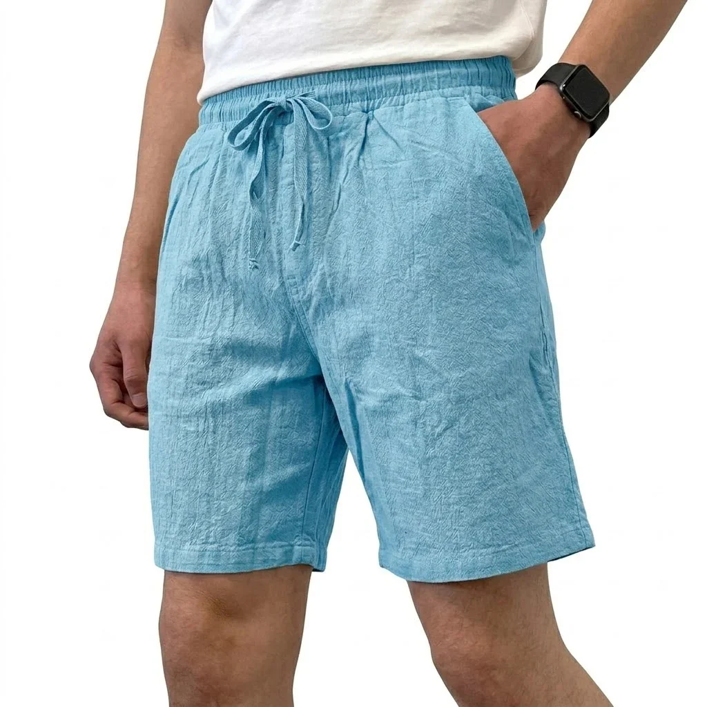 Pantalones cortos de lino transpirables - Imagen 3