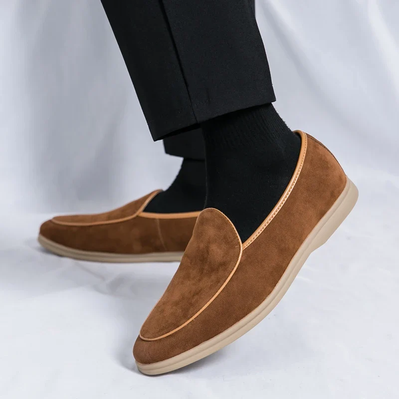 Mocasines elegantes de ante - Imagen 7