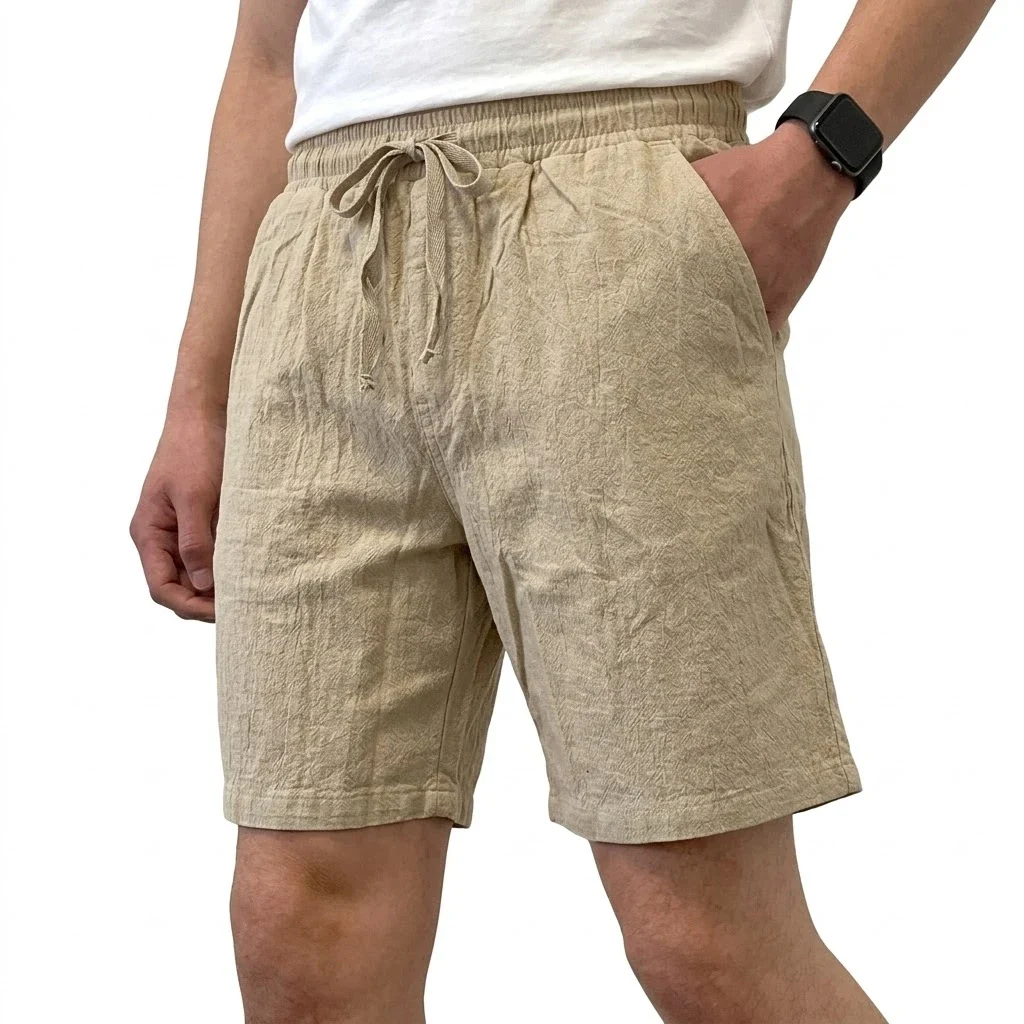 Pantalones cortos de lino transpirables - Imagen 6