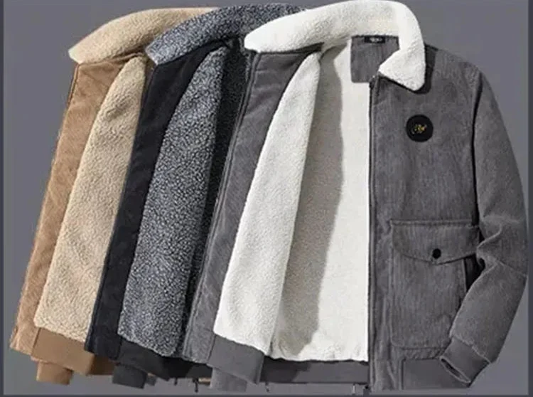 Elegante chaqueta de pana con forro polar - Imagen 7