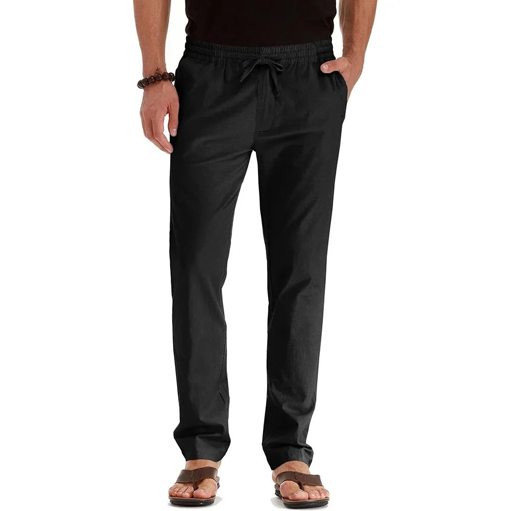 Pantalones de algodón y lino - Imagen 6