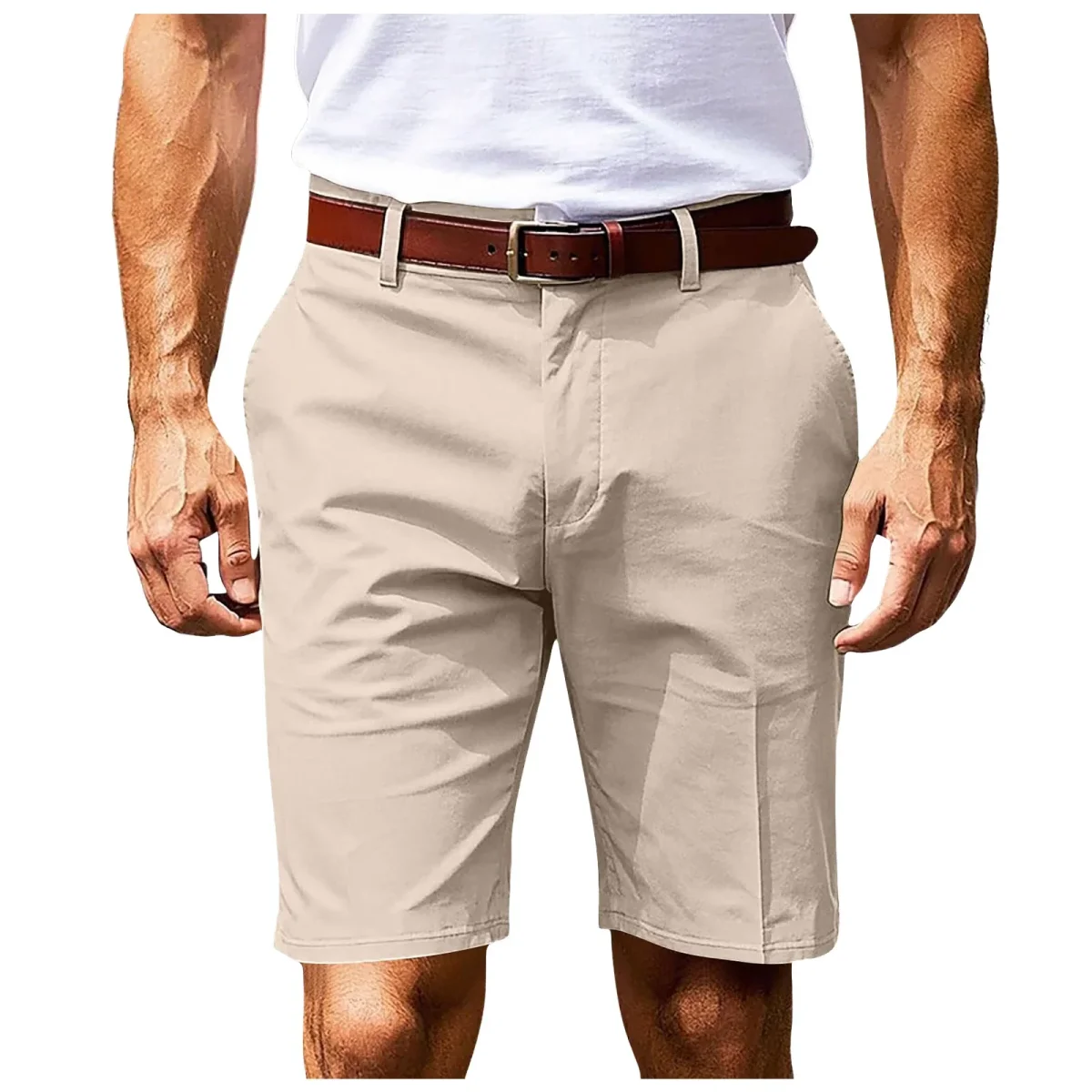 Pantalones cortos elegantes de algodón chino - Imagen 3