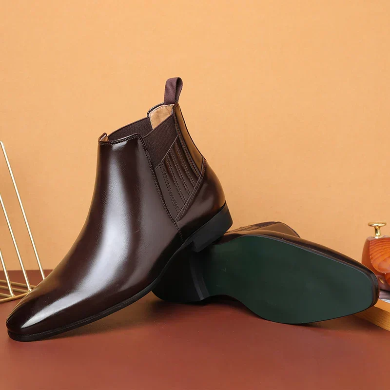 Botas elegantes de piel - Imagen 6