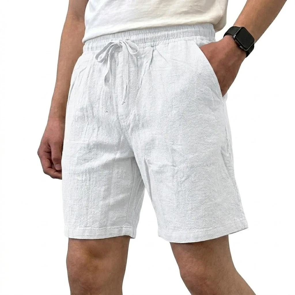 Pantalones cortos de lino transpirables - Imagen 5