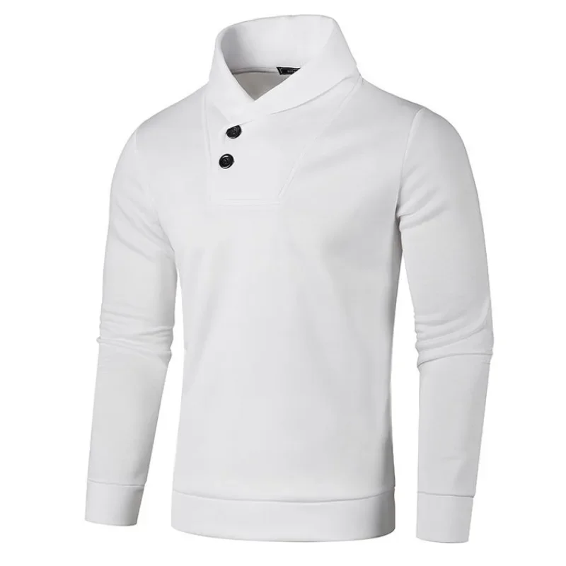 Elegante jersey de cuello alto con botones - Imagen 3