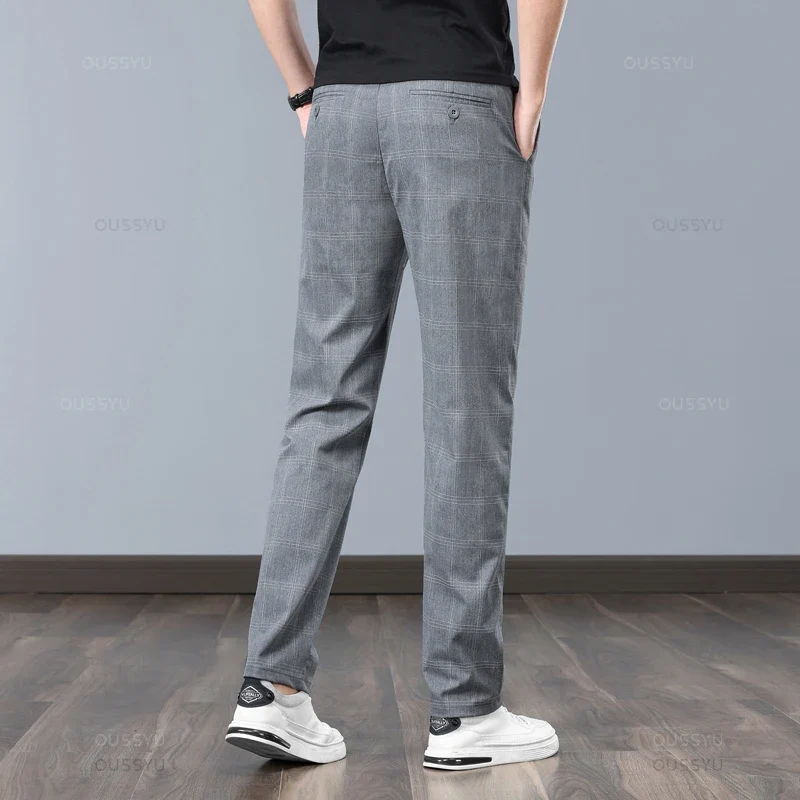 Pantalones elásticos a cuadros - Imagen 5