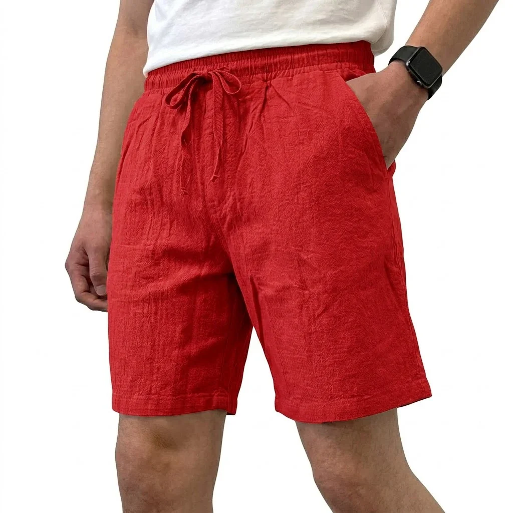 Pantalones cortos de lino transpirables - Imagen 4