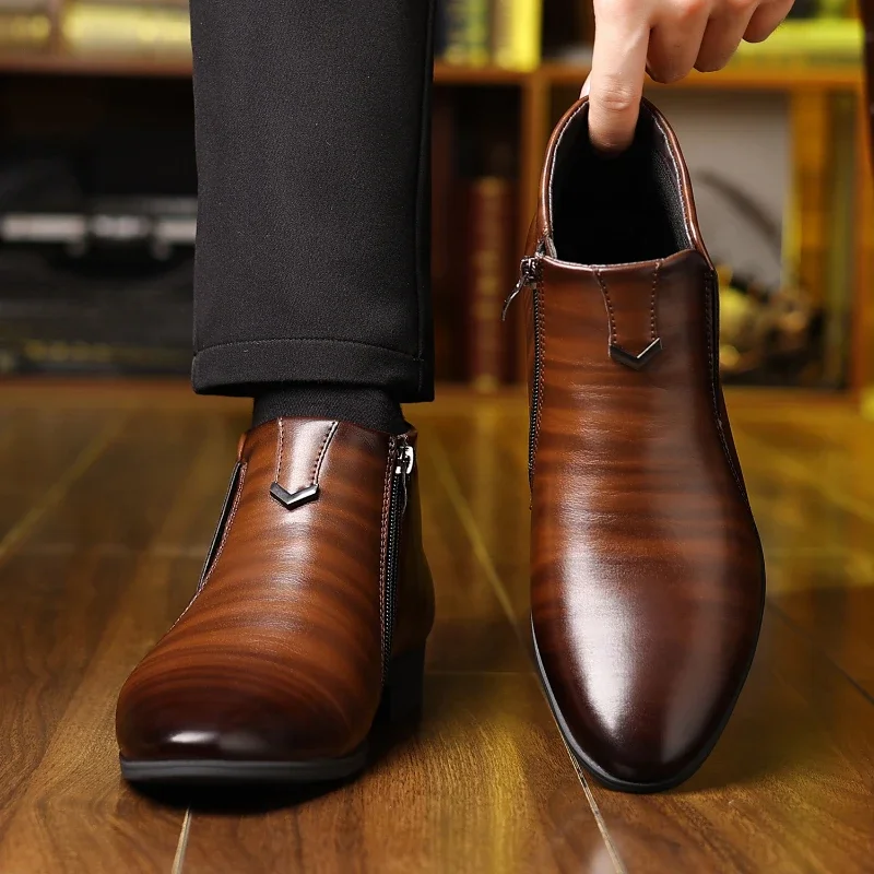 Botas de cuero Beckett con cremallera - Imagen 6