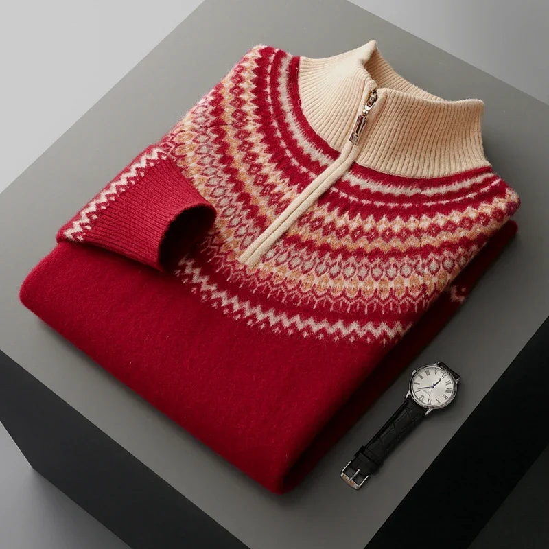 Elegante jersey de cachemira con cremallera - Imagen 7