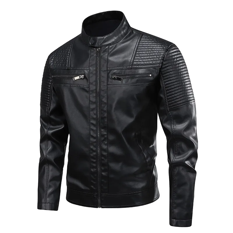 Chaqueta de cuero clásica - Imagen 5
