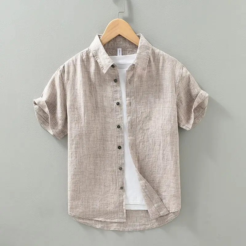 Camisa de lino de manga corta - Imagen 5