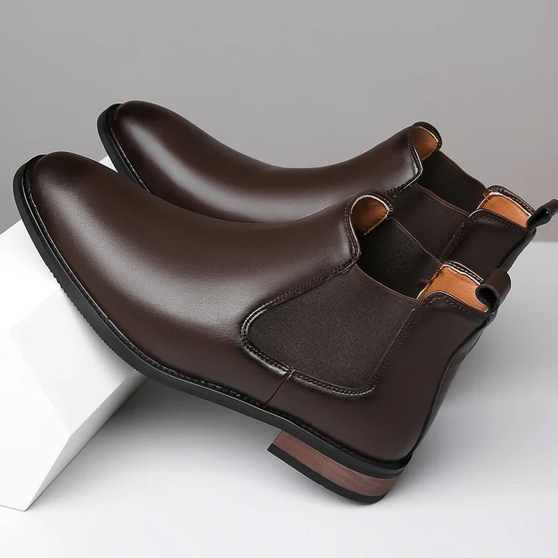 Botas elegantes de piel - Imagen 7