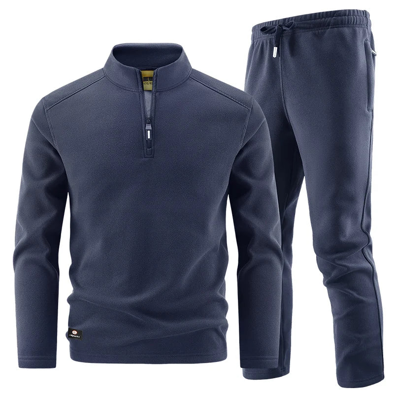 Conjunto elegante de jersey con cremallera para hombre - Imagen 6