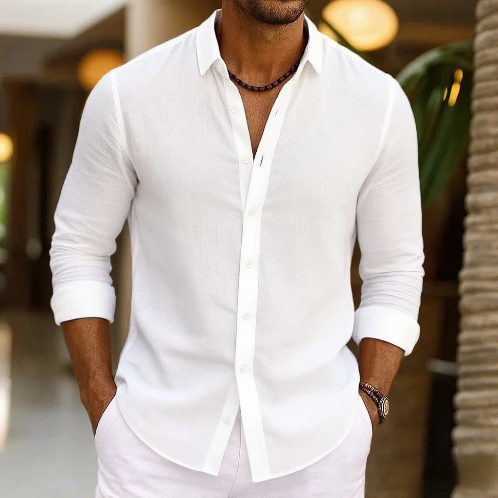 Camisa elegante de algodón - Imagen 7