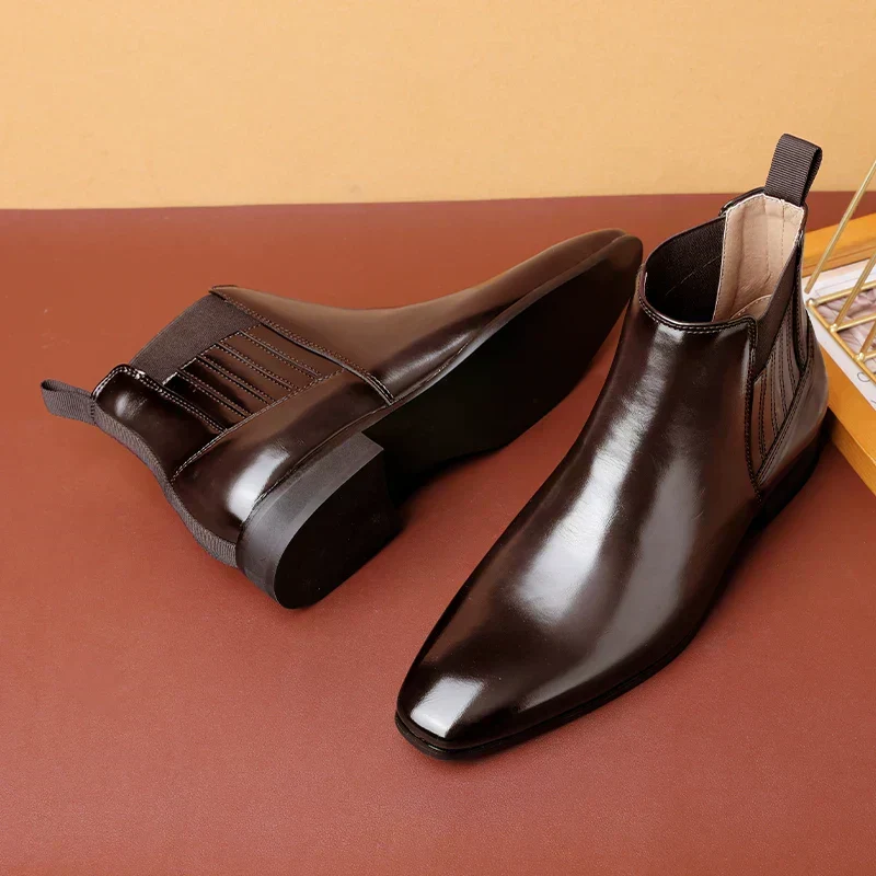 Botas elegantes de piel - Imagen 7