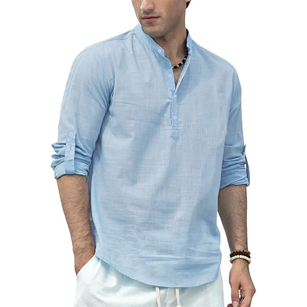 Camisa Henley informal - Imagen 8