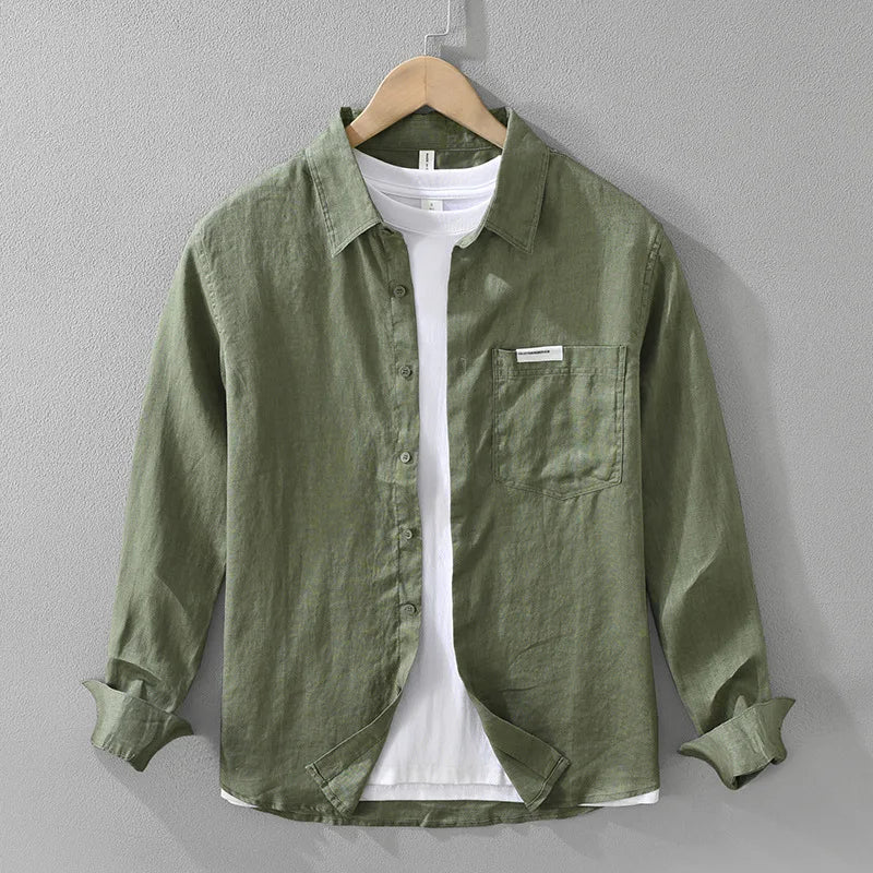 Camisa informal de lino - Imagen 4