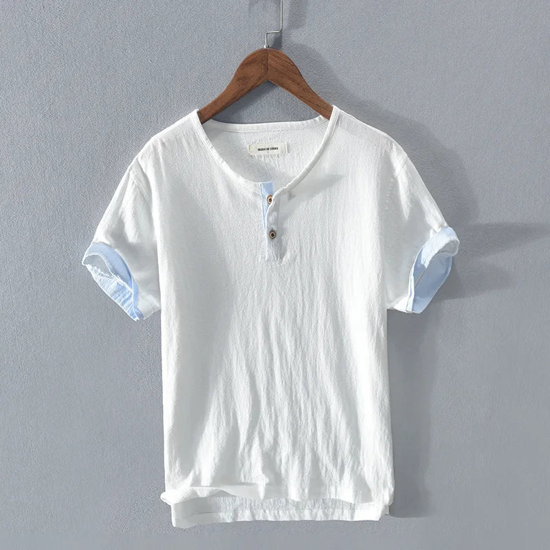 Camisa elegante de verano de algodón - Imagen 3