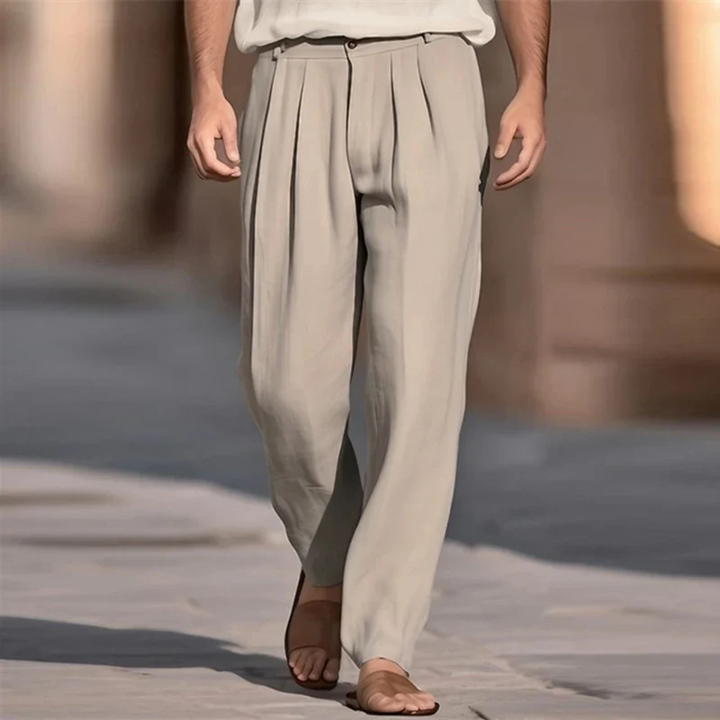 Pantalones informales de lino - Imagen 3
