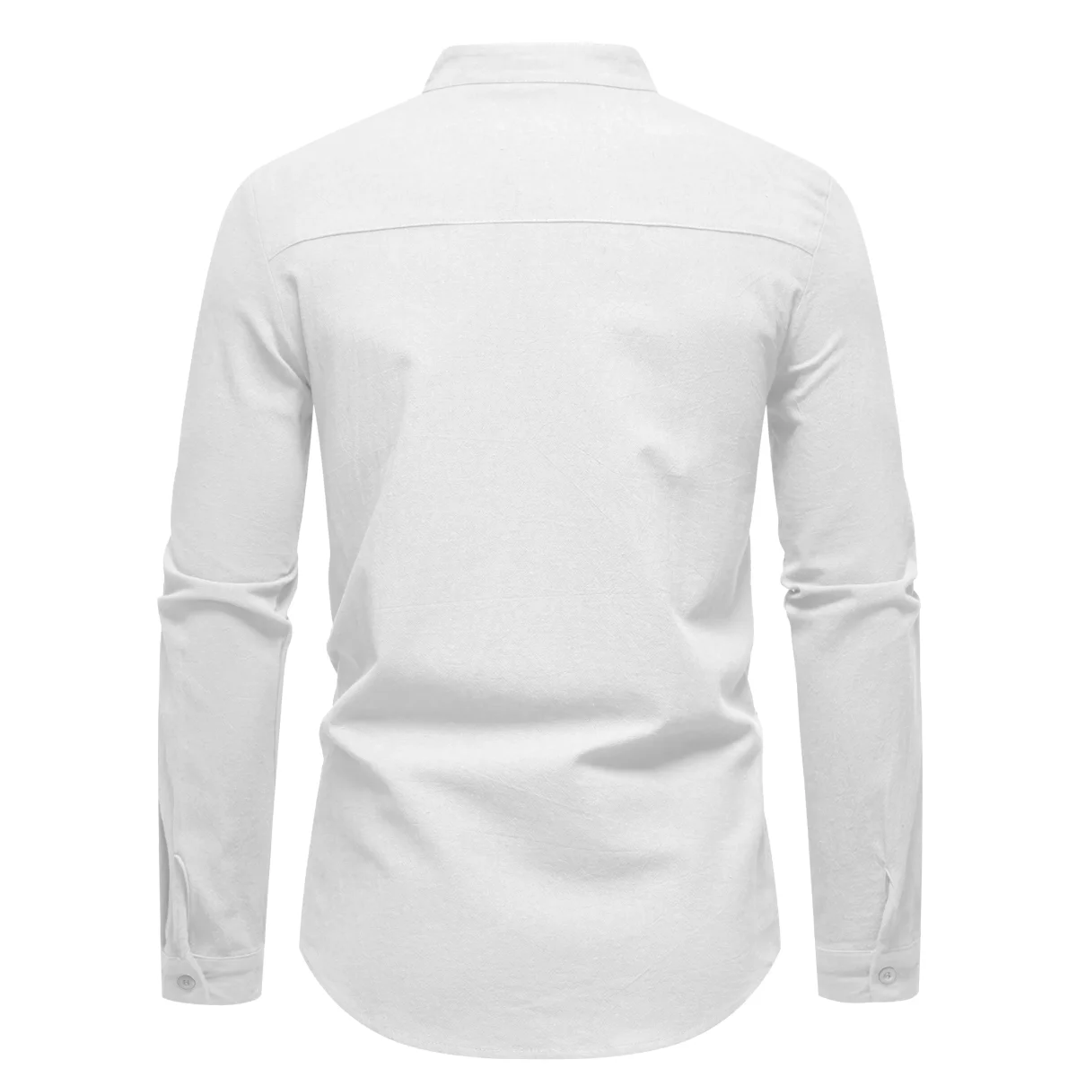Camisa de algodón con cuello alto - Imagen 8
