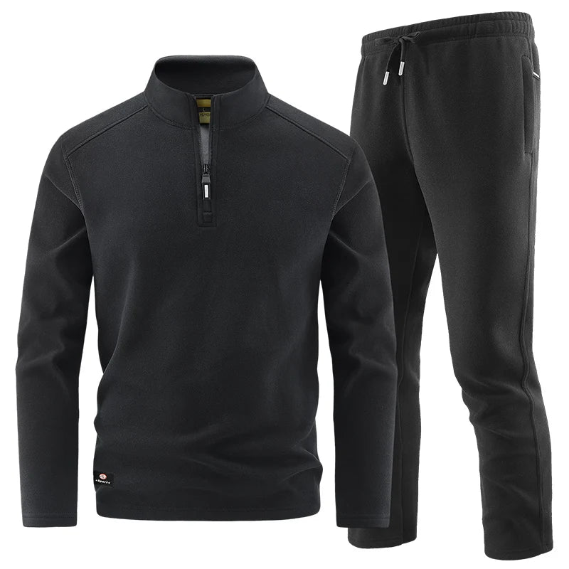 Conjunto elegante de jersey con cremallera para hombre - Imagen 5