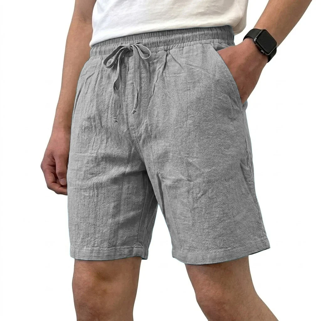 Pantalones cortos de lino transpirables - Imagen 7
