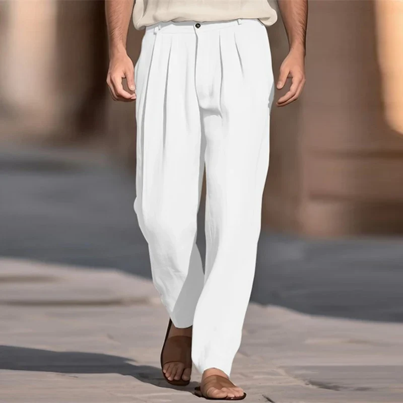 Pantalones informales de lino - Imagen 4