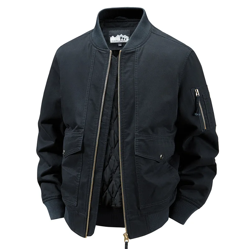 Elegante chaqueta bomber de algodón - Imagen 5