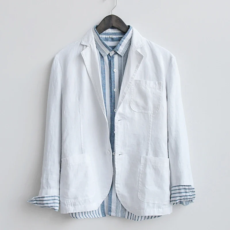 Elegante chaqueta de lino - Imagen 4