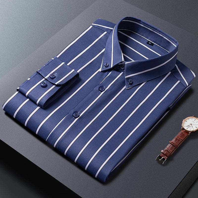 Givalli - Camisa elegante de rayas para hombre - Imagen 9