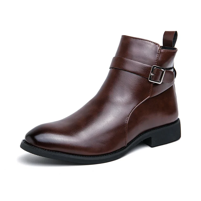 Elegantes botines de piel - Imagen 3