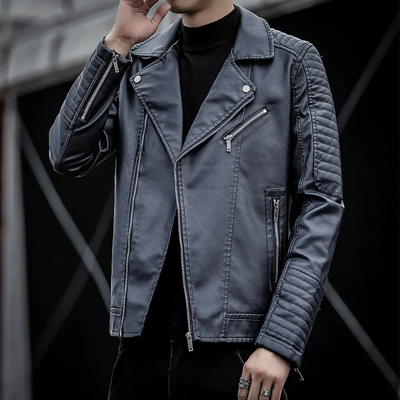 Elegante chaqueta de cuero con cremallera - Imagen 5