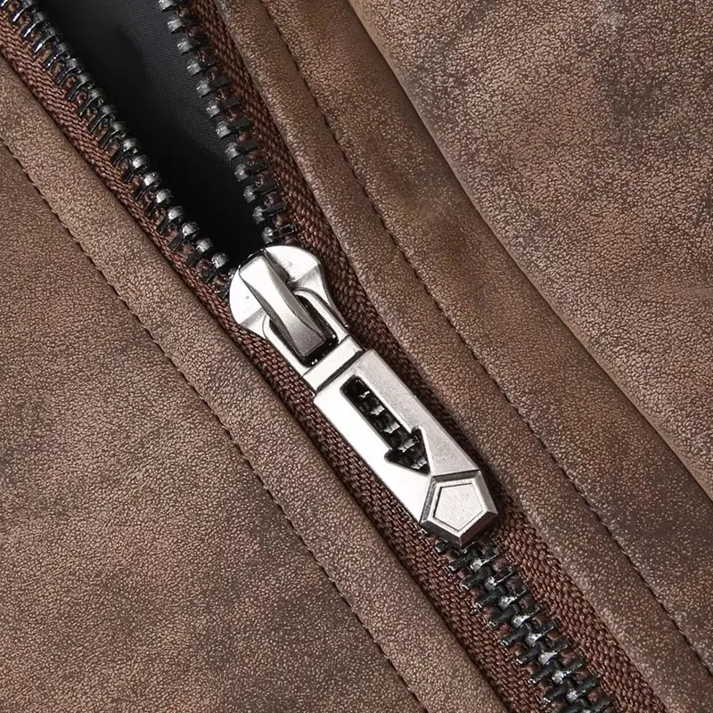 Chaqueta bomber de ante - Imagen 7
