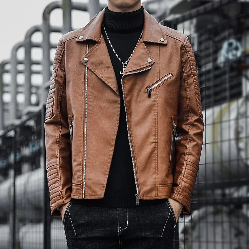 Elegante chaqueta de cuero con cremallera - Imagen 4