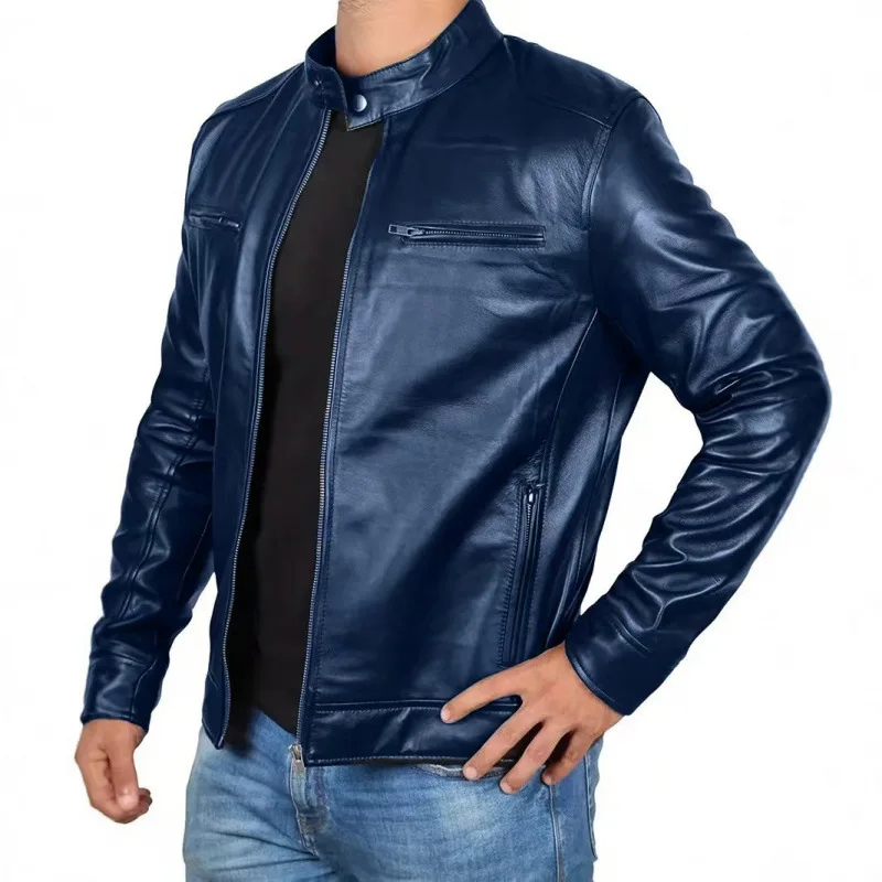 Chaqueta de cuero de estilo retro - Imagen 7